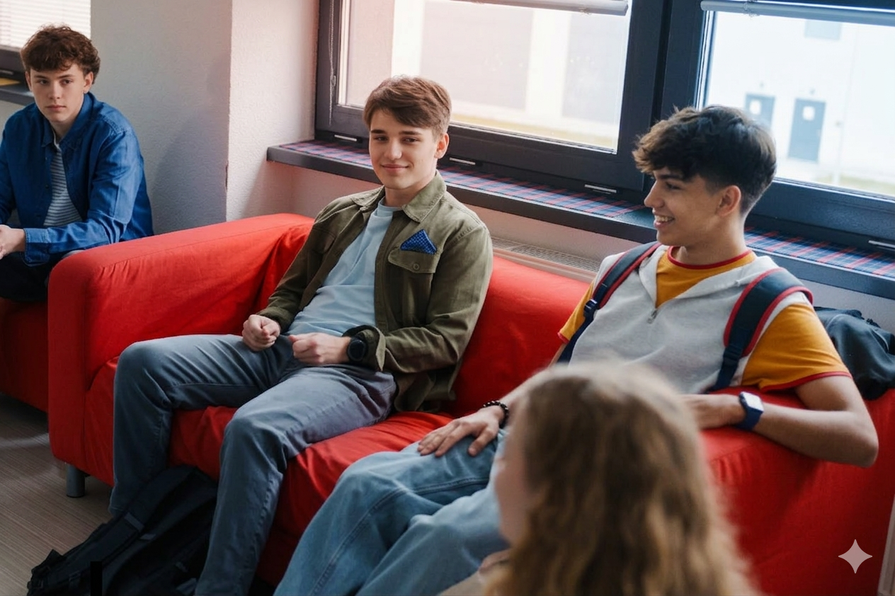 Jugendliche Jugendzentrum im Olof-Palme-Zentrum