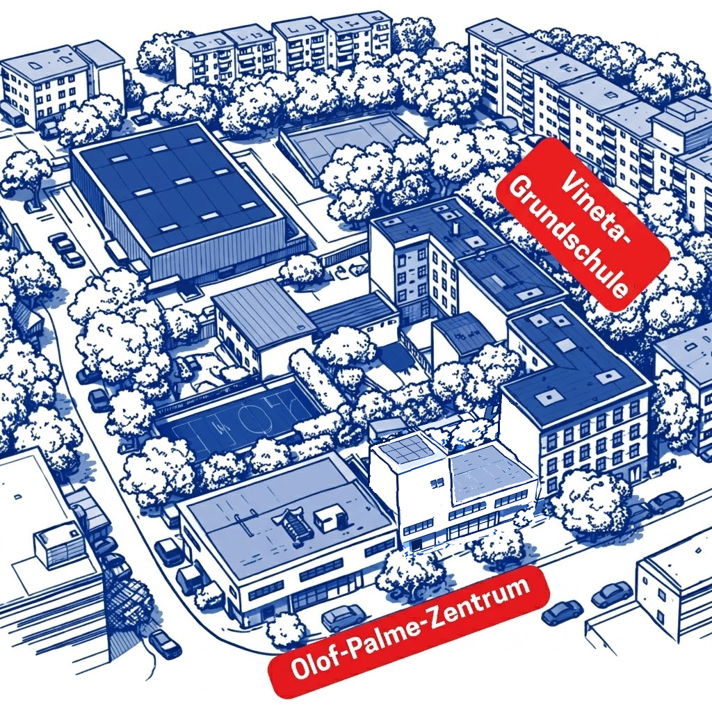 Lageplan Campus im Brunnenviertel