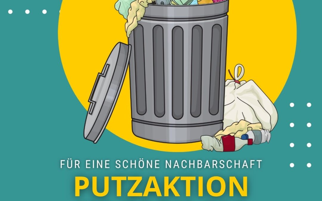 Gemeinsam Müll sammeln am Vinetaplatz