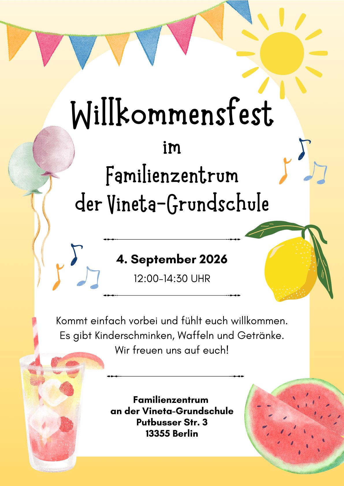 Willkommensfest im Familienzentrum an der Vineta-Grundschule