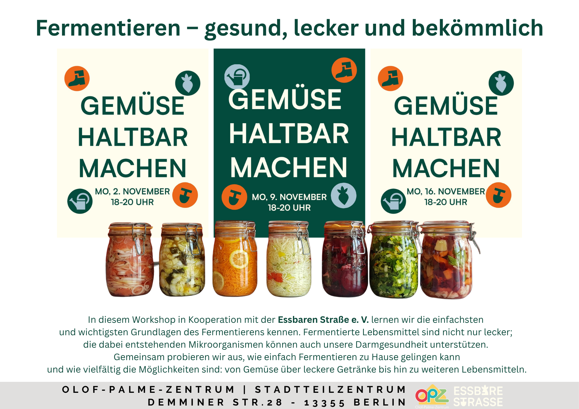 Fermentieren WS 2026 Flyer zum Workshop Fermentieren